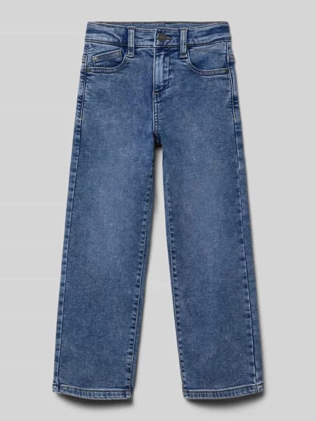Jeansy o kroju slim fit baggy z mieszanki bawełny S.oliver Red Label niebieskie