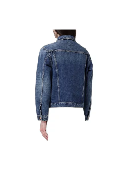 Kurtka jeansowa Emporio Armani niebieska