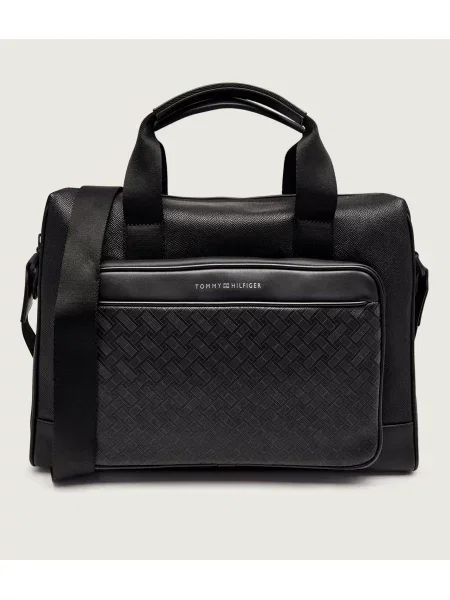 Tommy Hilfiger Laptoptáska Th Modern Monogram Computer Bag fekete