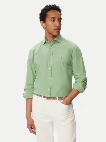 Tommy Hilfiger Πουκάμισο Gmd Ανοιχτό πράσινο