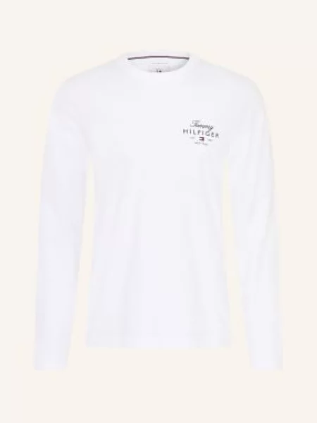 Tommy Hilfiger Koszulka Z Długim Rękawem weiss biała