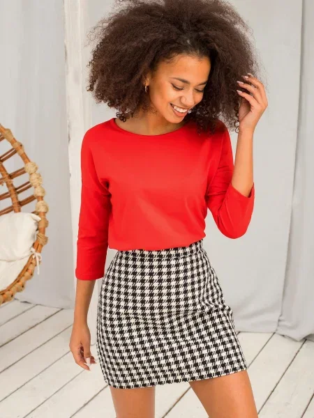 Bluzka Basic Feel Good czerwona