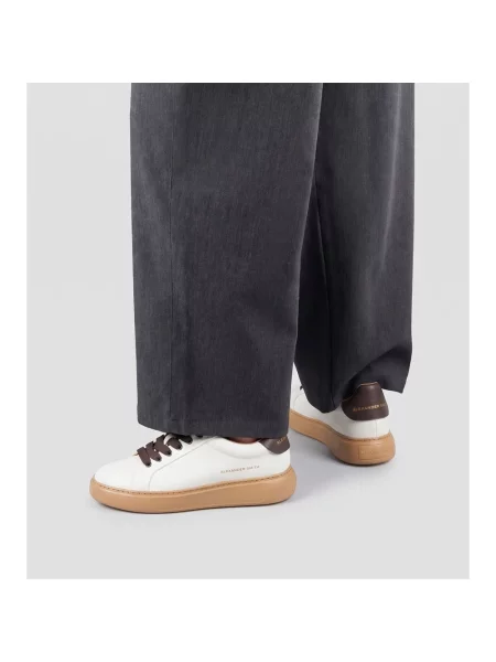 Sneakersy Alexander Smith skórzane białe