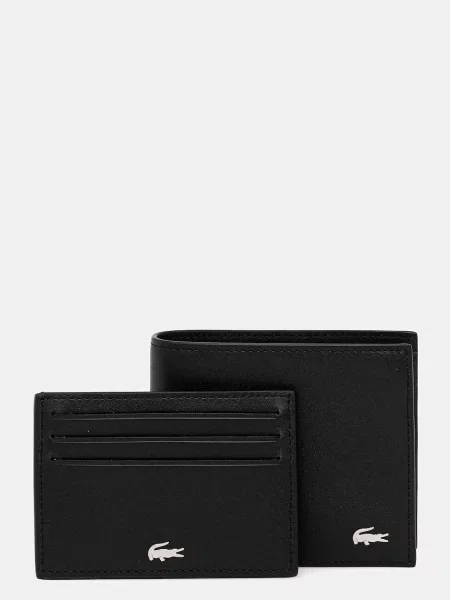 Lacoste Portofel de piele negru