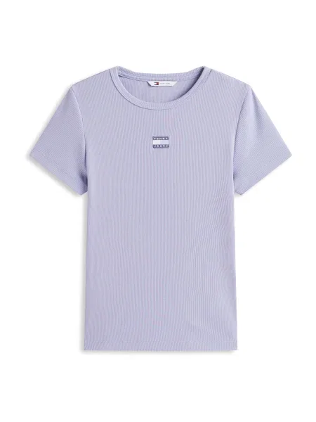 Tommy Jeans Tricou albastru deschis violet