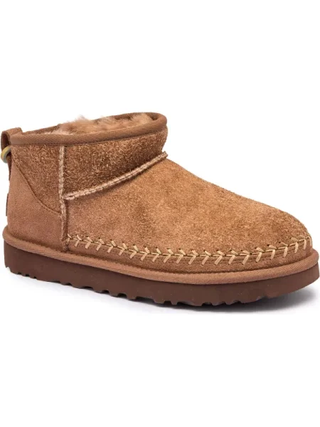 UGG Bocanci W CLASSIC ULTRA MINI BIARRITZ | piele întoarsă