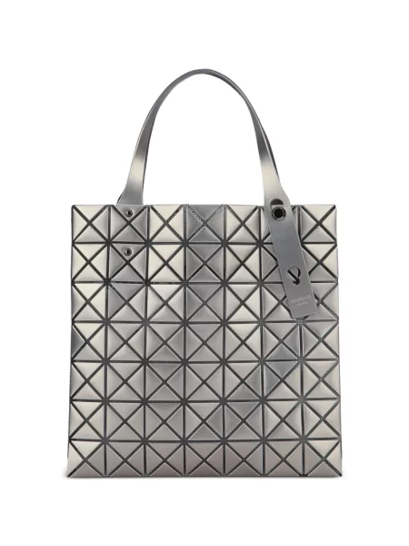 Μίνι πλατίνα τσάντα Bao Bao Issey Miyake γκρι