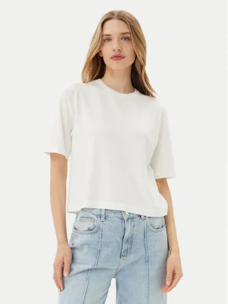 Vero Moda Sveter Silje Oversize biela