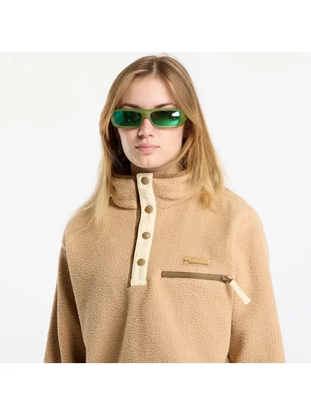 Dámska fleecová mikina Columbia Helvetia II Cropped Half Snap Fleece canoe zelená