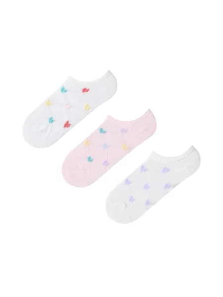 Penti Čarape PENTI Vibrant Heart 3 Paar No-Show-Socken miks