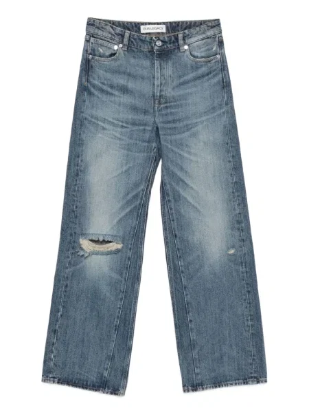 Spodnie Our Legacy z dziurami niebieskie