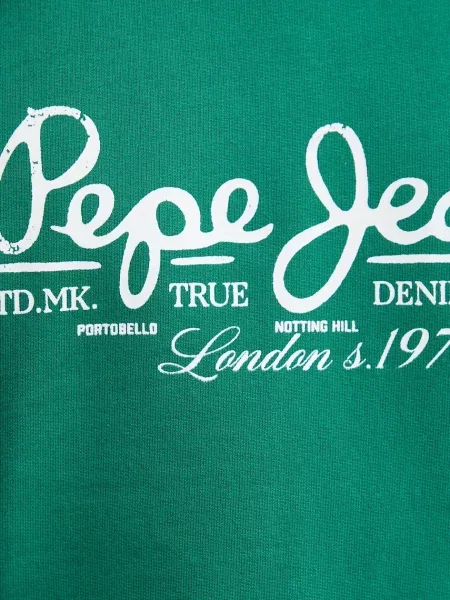 Pepe Jeans melegítőfelső DUMAS CREW zöld