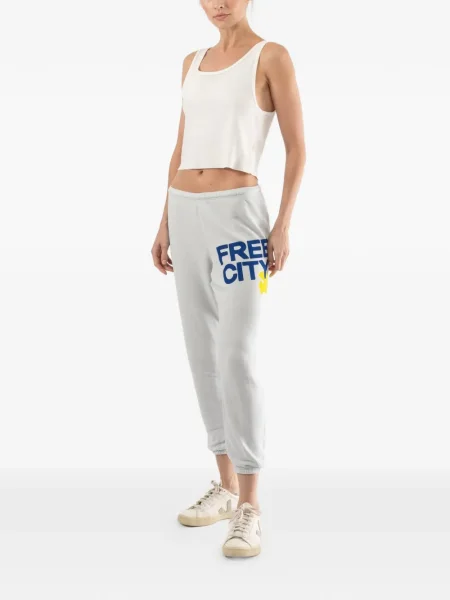 Pantaloni Freecity cu imagine gri