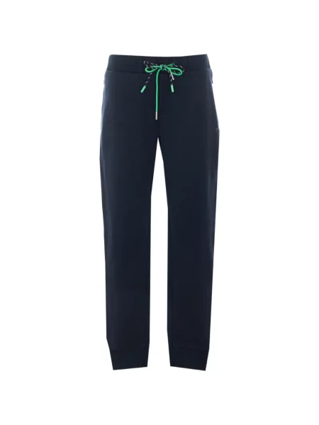 Pantaloni Patrizia Pepe cu dungi cu imagine alergare albastru