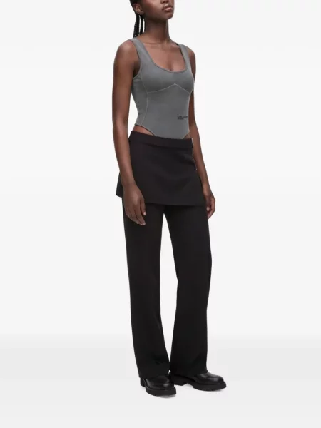 Fustă din denim Karl Lagerfeld Jeans negru