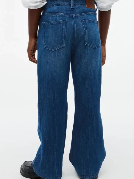 Tommy Hilfiger дънки wide leg за деца MABEL синьо