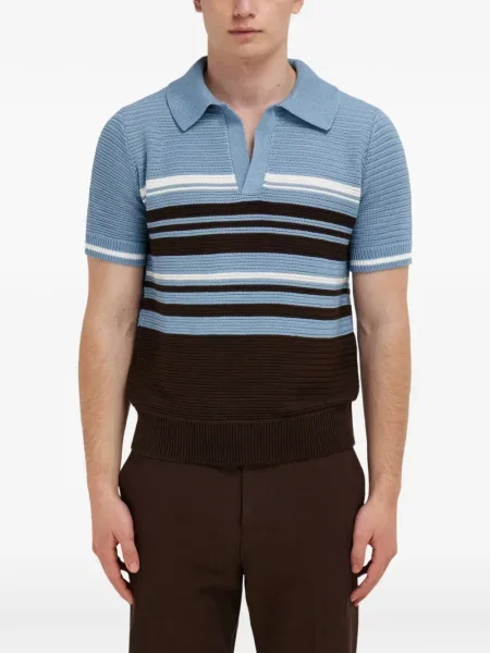 Πλεκτό polo Ferragamo μπλε
