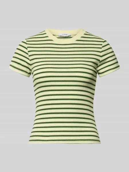 T-shirt o kroju slim fit z okrągłym dekoltem model Sally' Topshop