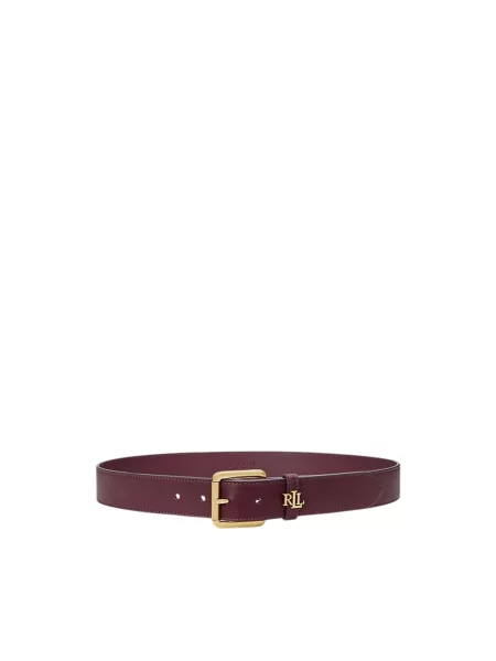 Pasek Ralph Lauren skórzany czerwony