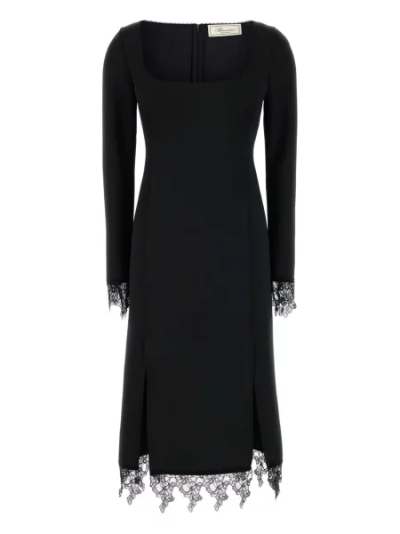 Rochie midi Blumarine din dantelă până la genunchi de costum negru