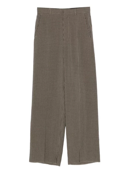 Pantaloni Balenciaga în carouri maro
