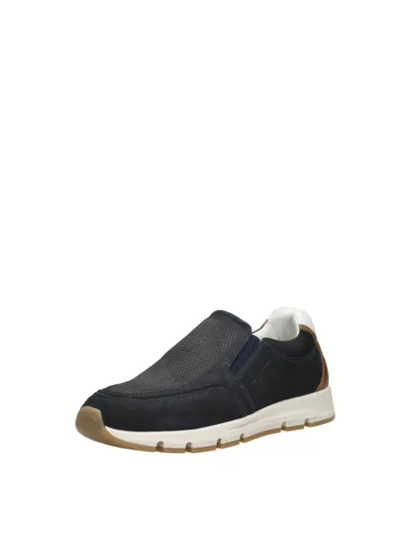Sneakersy Australian skórzane wsuwane niebieskie