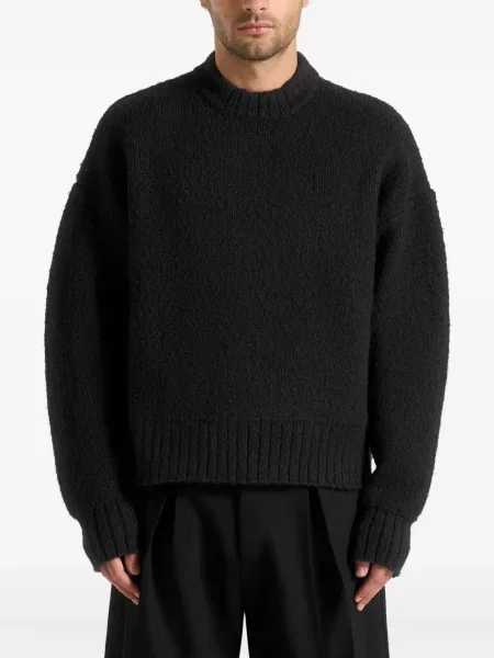 Svetr Manière De Voir s kulatým výstřihem černý