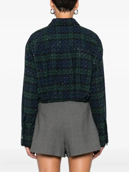 Cămașă Maje în carouri albastru