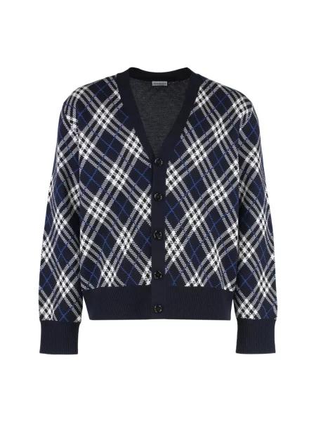 Sweter Burberry niebieski