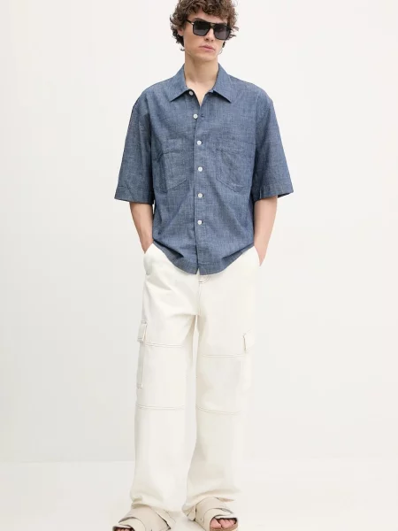 Сорочка Sunflower relaxed класичний комір синій