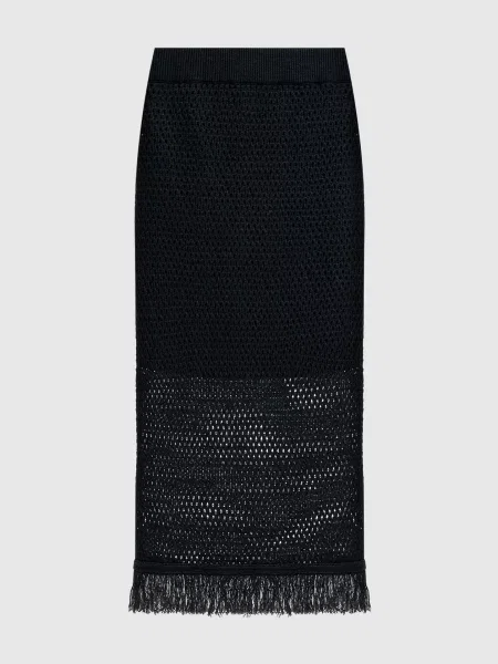 Юбка Peserico с бахромой синяя