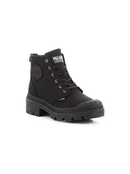 Pantofi Palladium din țesătură twill negru