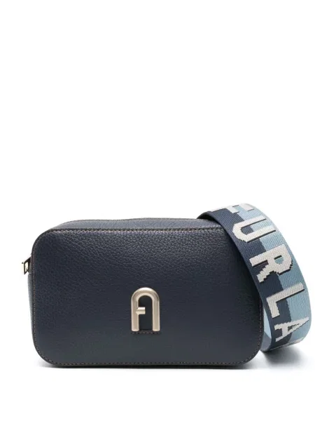 Body Furla skórzany niebieski