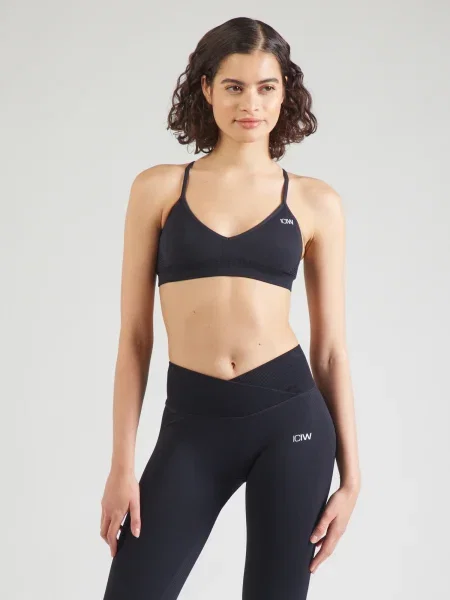 ICANIWILL Sutien sport Ignite negru alb