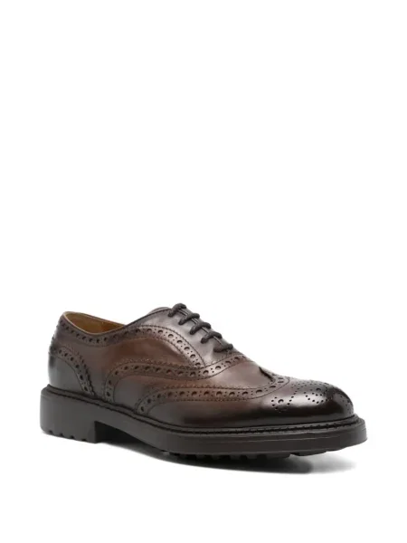 Brogues Doucal's din piele maro