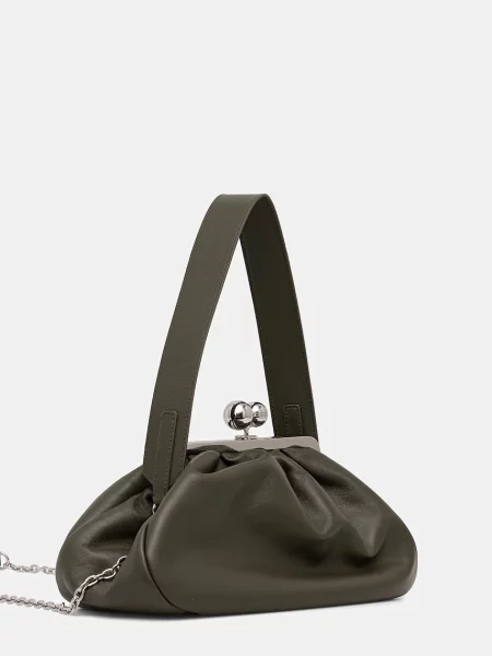 Шкіряна сумочка Weekend Max Mara CUBICO зелений