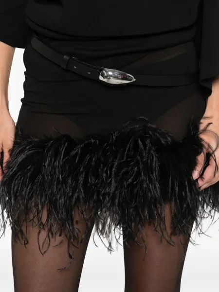 Fusta mini The Attico cu pene negru
