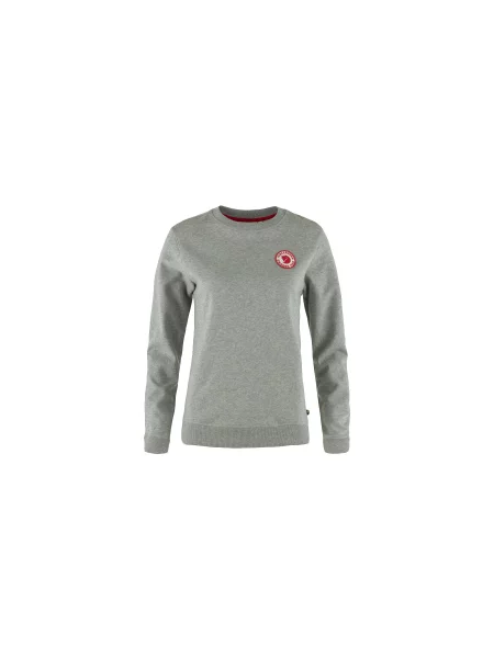 Bluza Fjällräven z logo w kolorze melanż szara