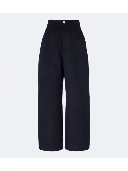 Pantaloni Róhe de catifea cord albastru