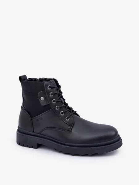 Usnjene čevlji do gležnjev Big Star Shoes črna