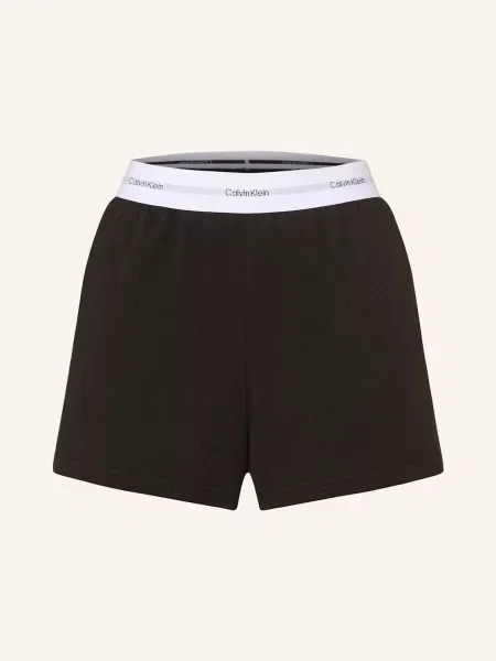 Calvin Klein Pohodlné Domácí Šortky černá