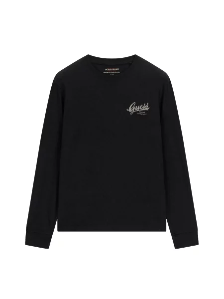GUESS JEANS Tricou gri negru