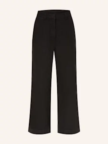 Mrs & Hugs Wide Leg Džíny black černé