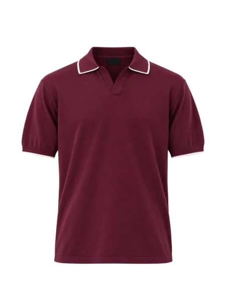Gulerat tricou polo Mc2 Saint Barth roșu