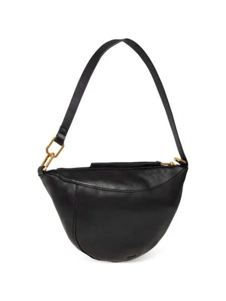 Geanta de piele Allsaints din piele negru