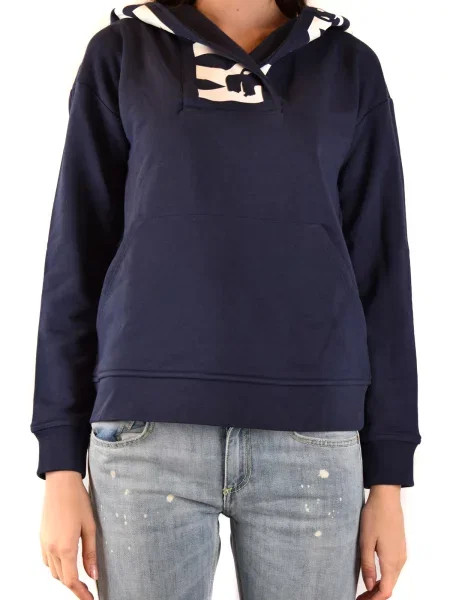 Bluza z kapturem Karl Lagerfeld z kapturem niebieska