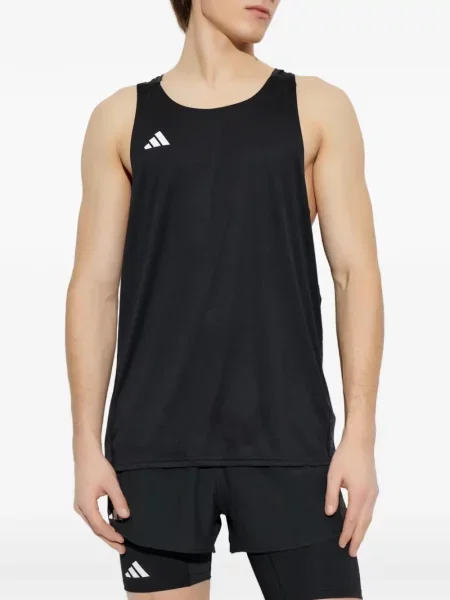 Τένις φόρεμα Adidas με λαιμόκοψη v με αυτόγραφο μαύρο