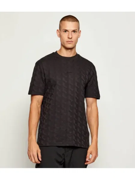 BOSS Tricou Mirror Artwork negru