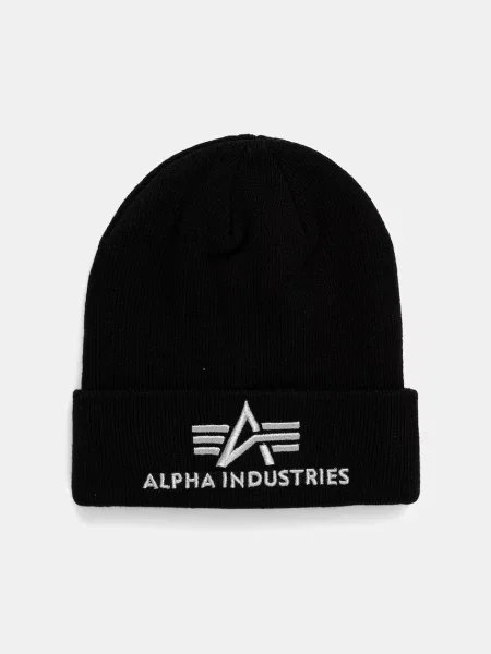 Alpha Industries căciulă negru alb