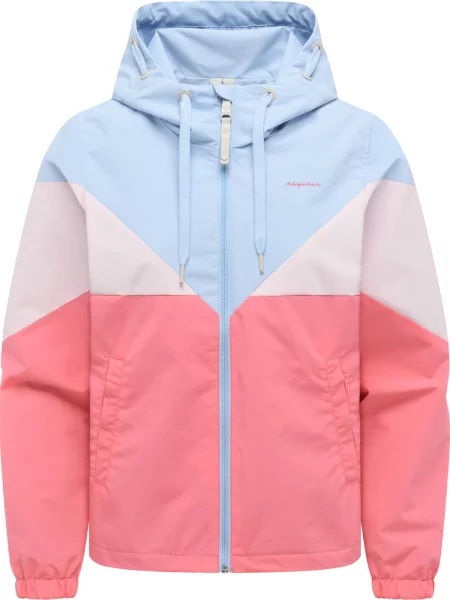 Ragwear Geacă funcțională Rochele deschis / roz / roz zmeură albastru